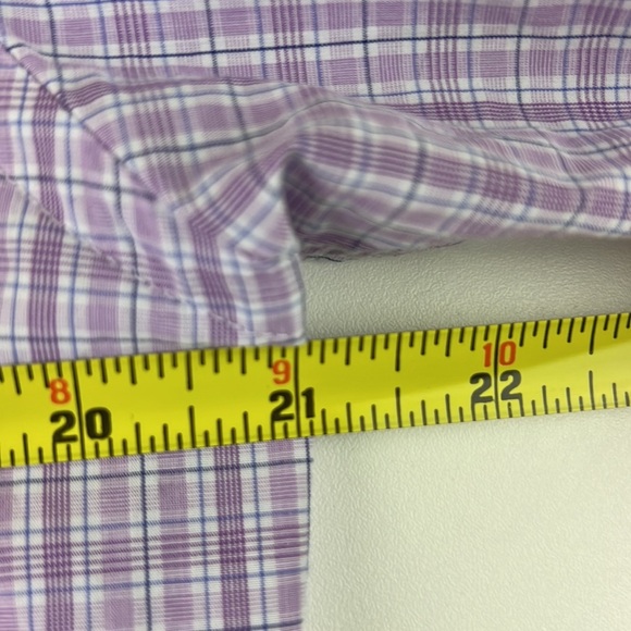 English Laundry mauve plaid classic button down shirt - Picture 7 of 11